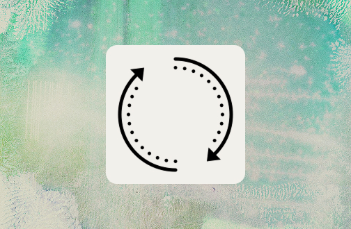 Icon of curved arrows in a circle