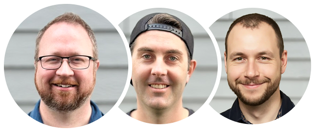 Image featuring headshots of various Unrelated team members.